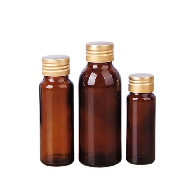 Amber Syrup Glass Bottle